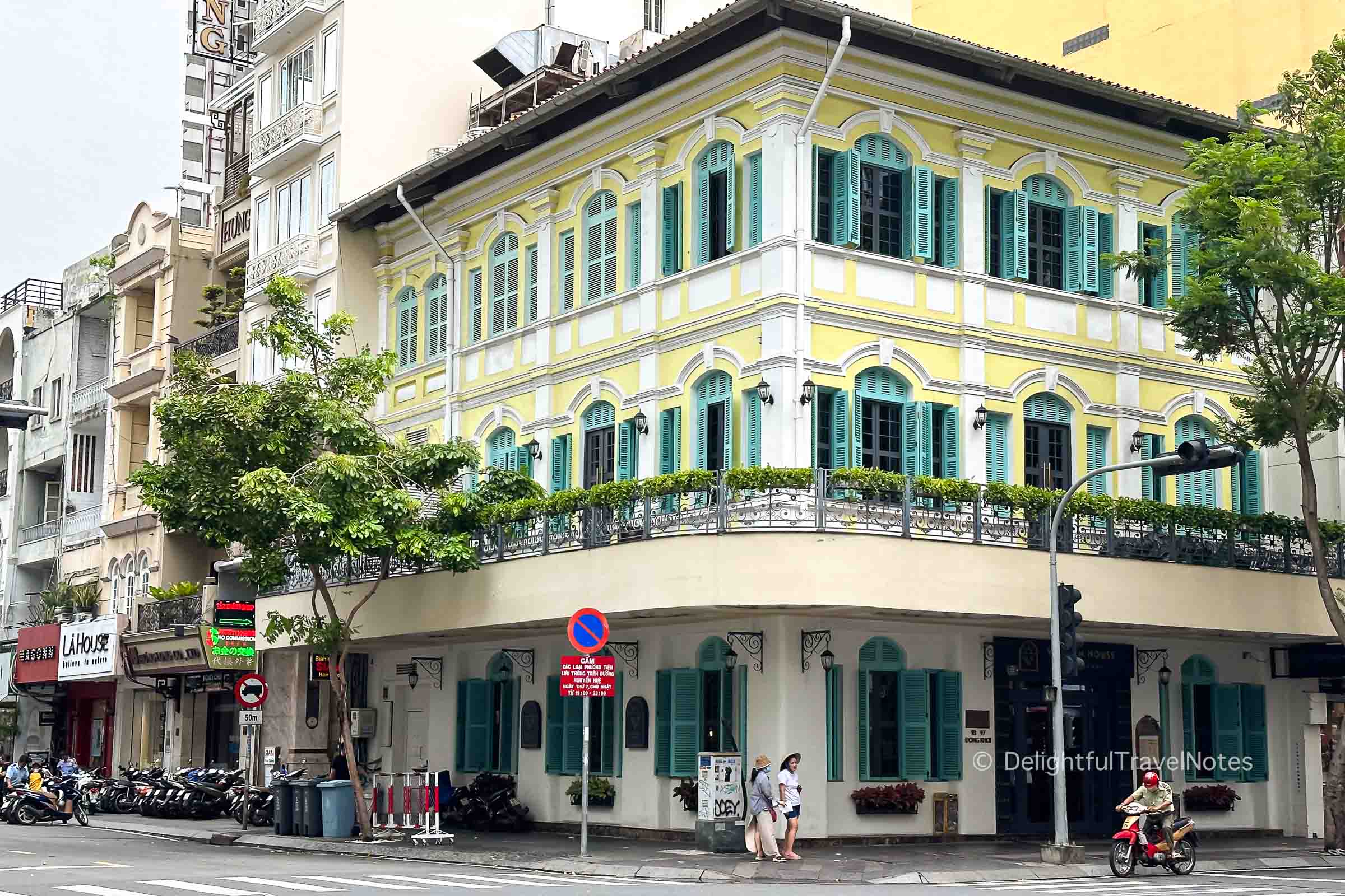 Exterior of Vietnam House restaurant in Ho Chi Minh city