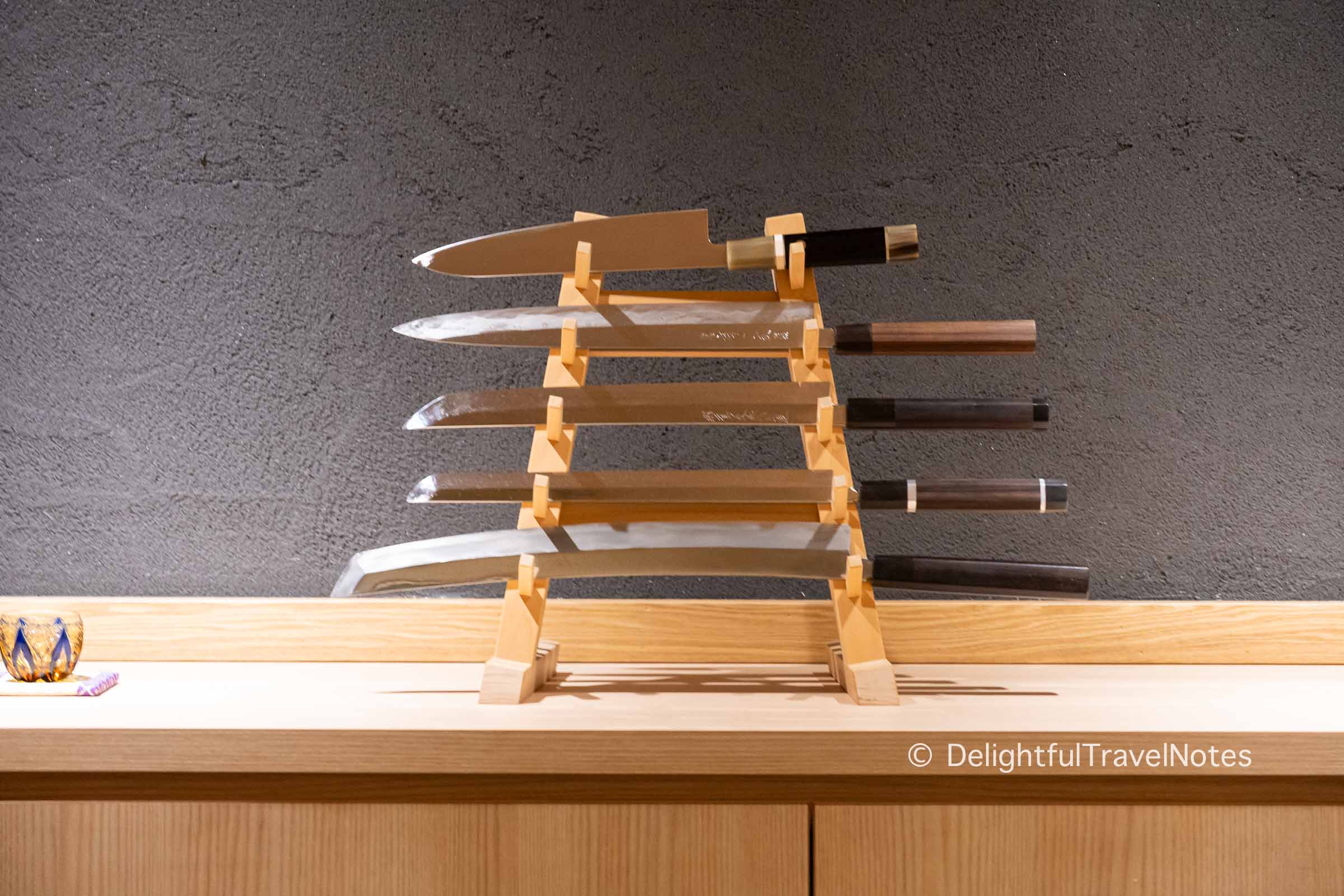 A set of Japanese knives.