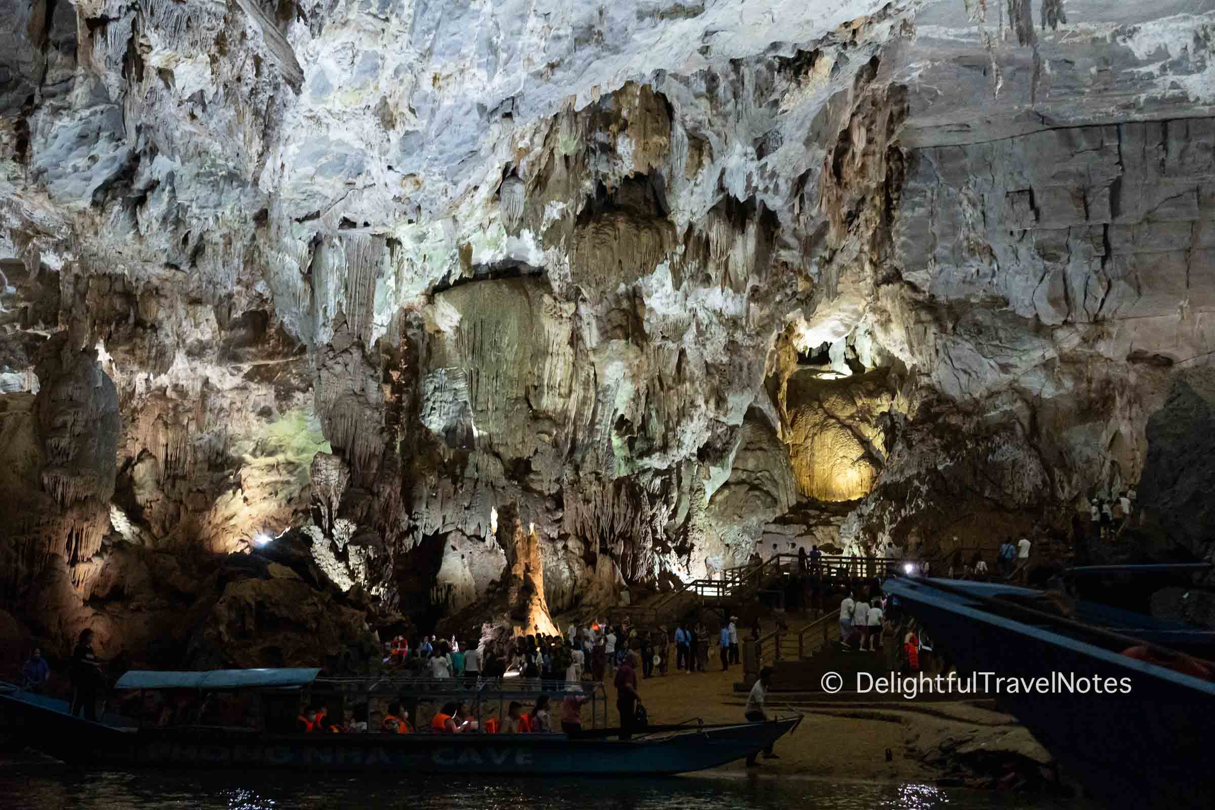 Inside Phong Nha Cave in Quang Binh, Vietnam.