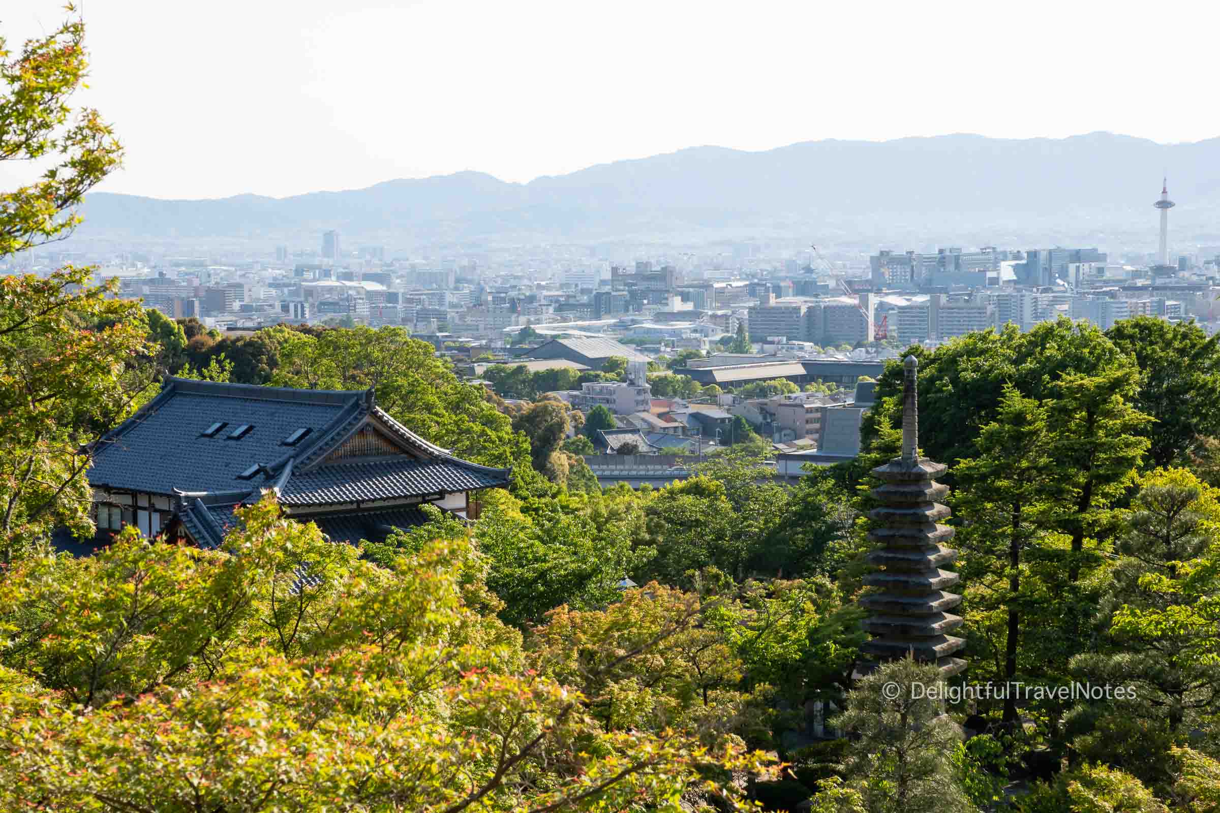 View of Kyoto from Kiyomizu-dera temple
