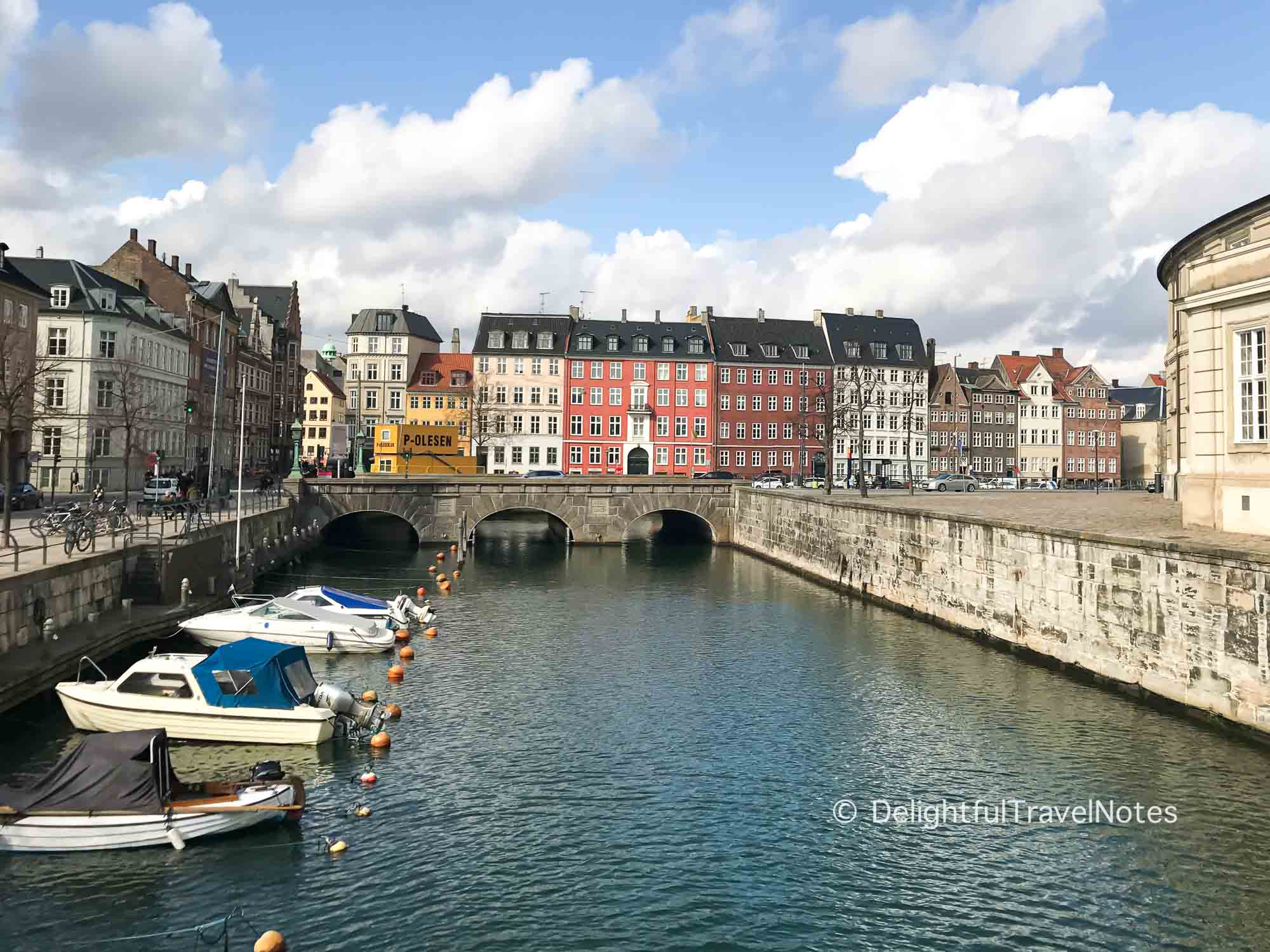 View from Marmorbroen Bridge in Copenhagen.
