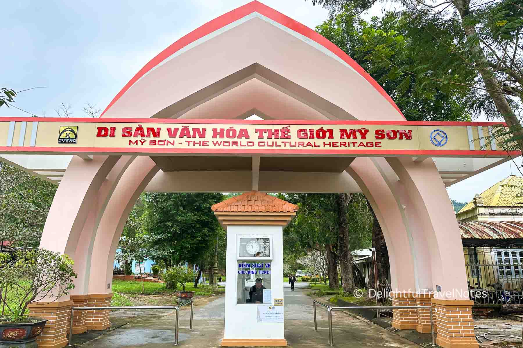 Entrance of My Son Sanctuary in Quang Nam Vietnam.
