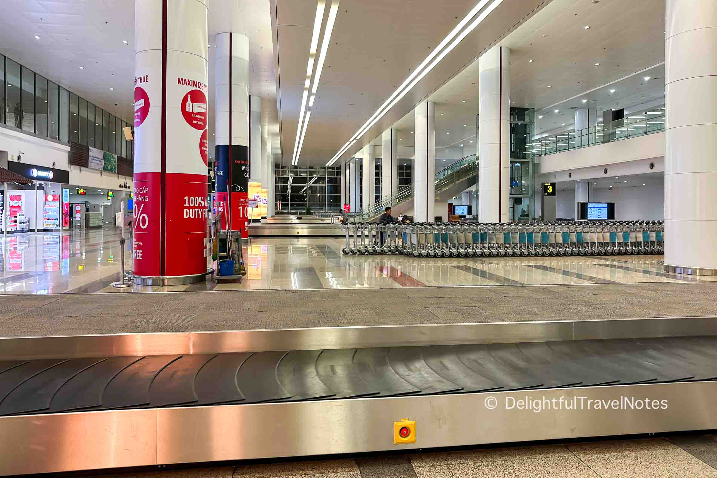 Baggage Claim area at Noi Bai International Airport.