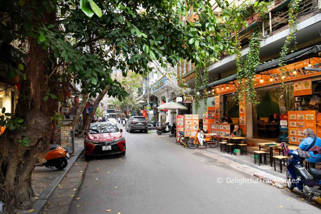 a street in Hanoi Old Quarter.