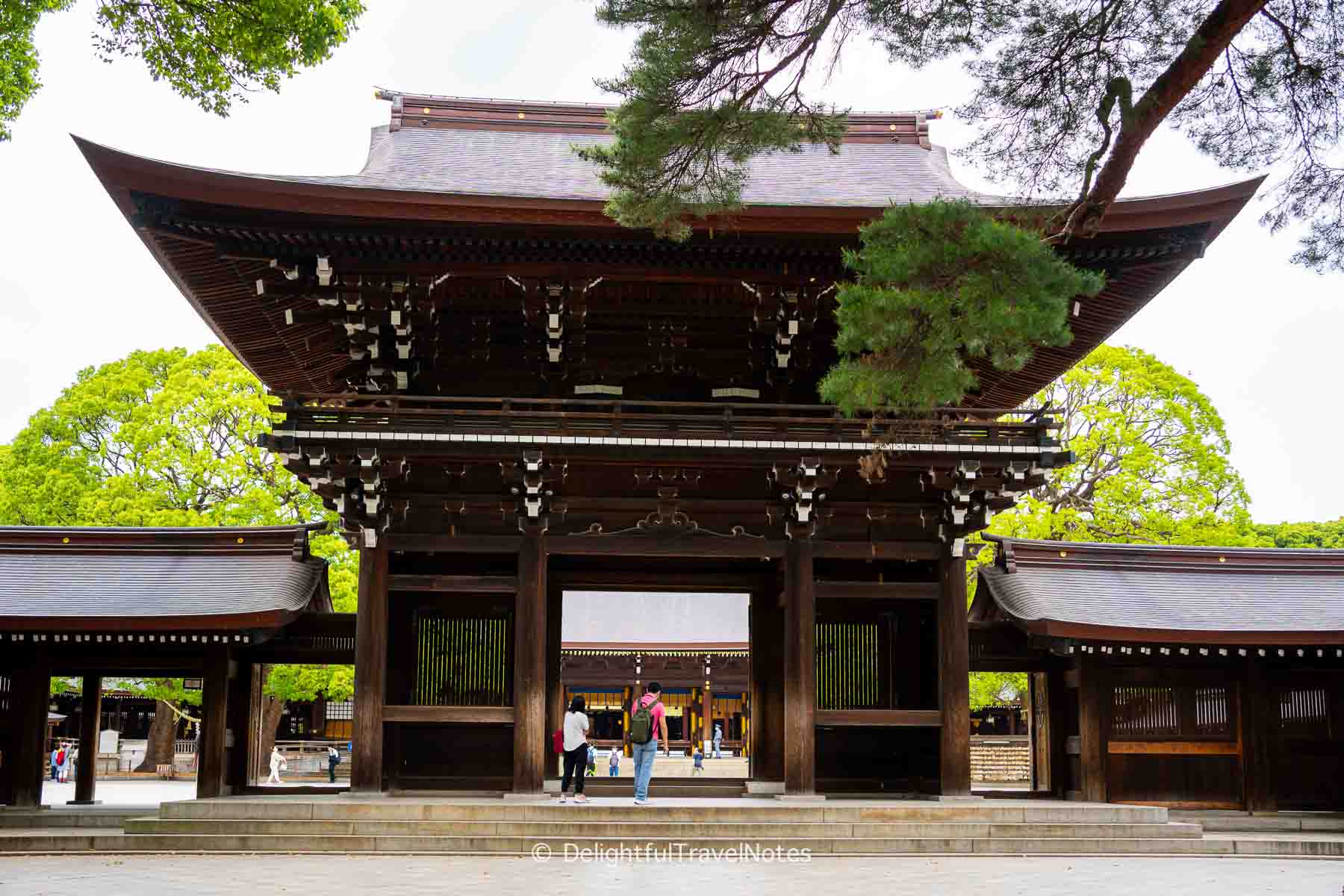 the main gate of Meiji Jingu.