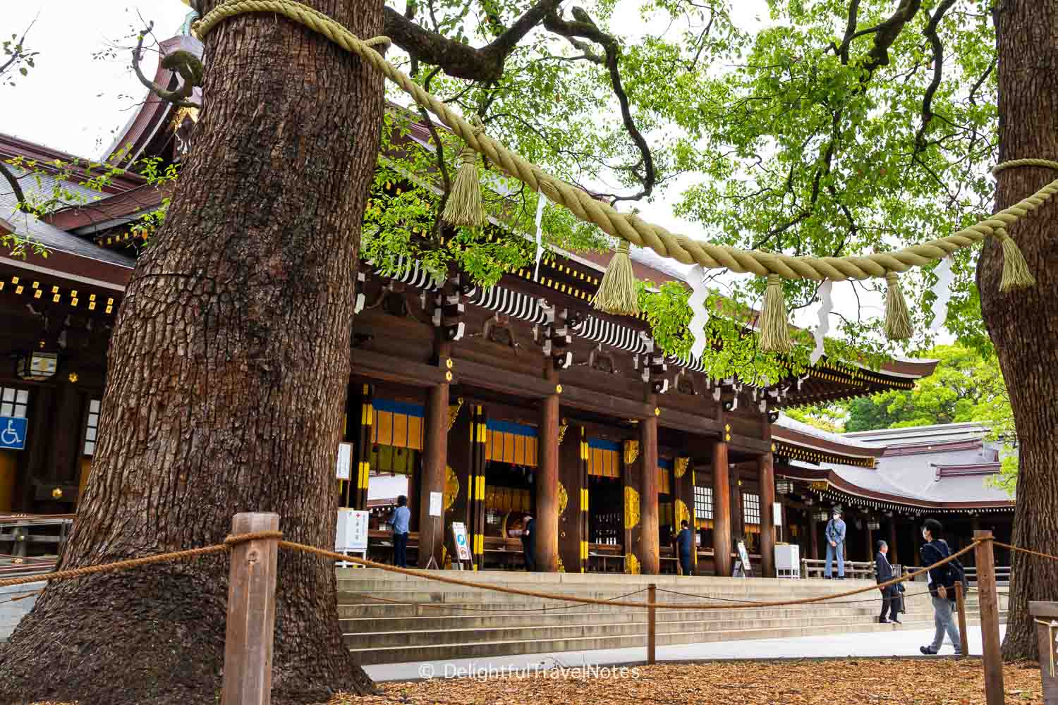 the main shrine of Meiji Jingu in Tokyo.