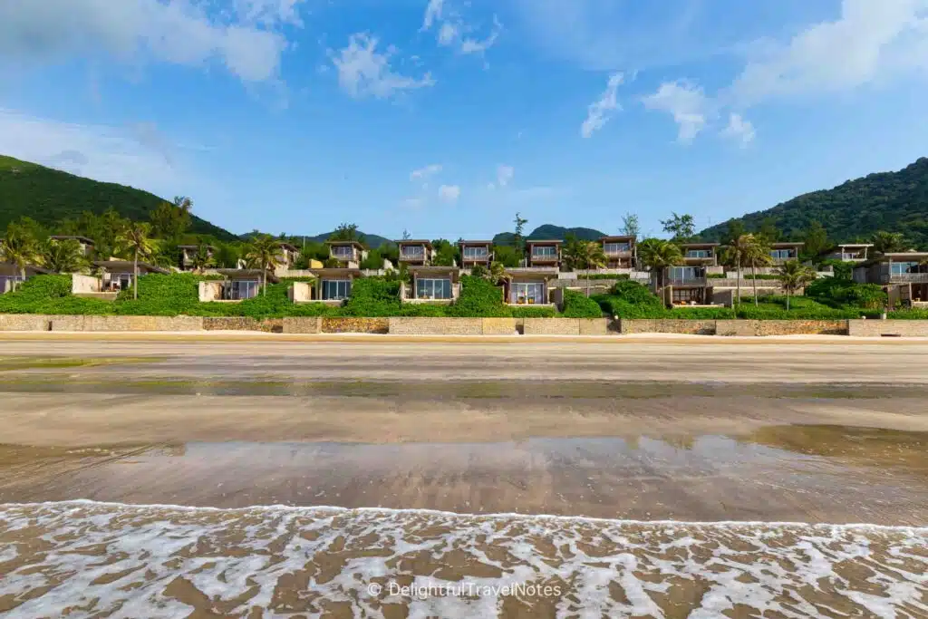 Rows of villas at Six Senses Con Dao.