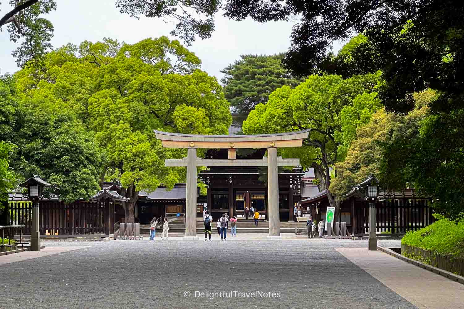 Third torii before the main gate of Meiji Jingu.