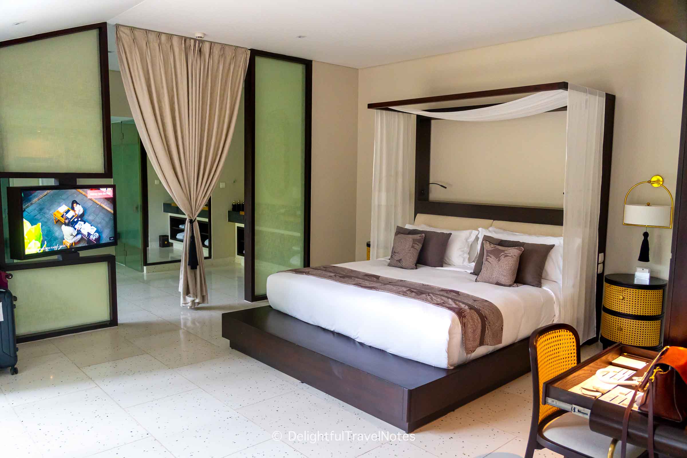 the bedroom at Tia Wellness Resort villa.