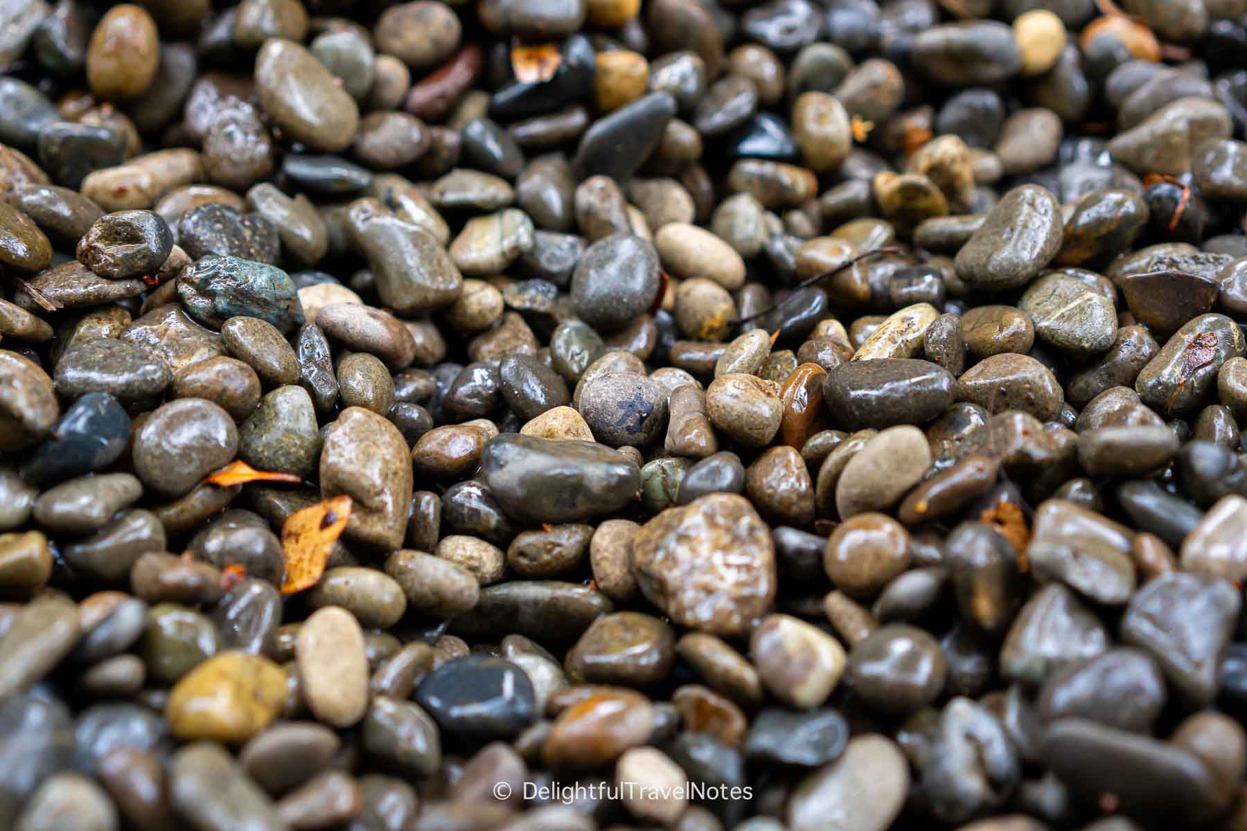 pebbles in Goshogozen at Sumiyoshi Taisha, Osaka.