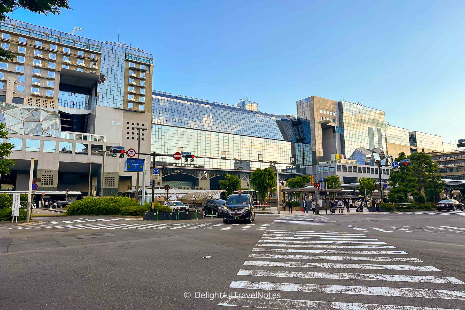 outside Kyoto Station, JR Central Entrance.