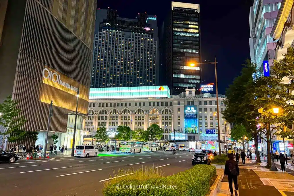 Namba Station and Swissotel Nankai Osaka area.