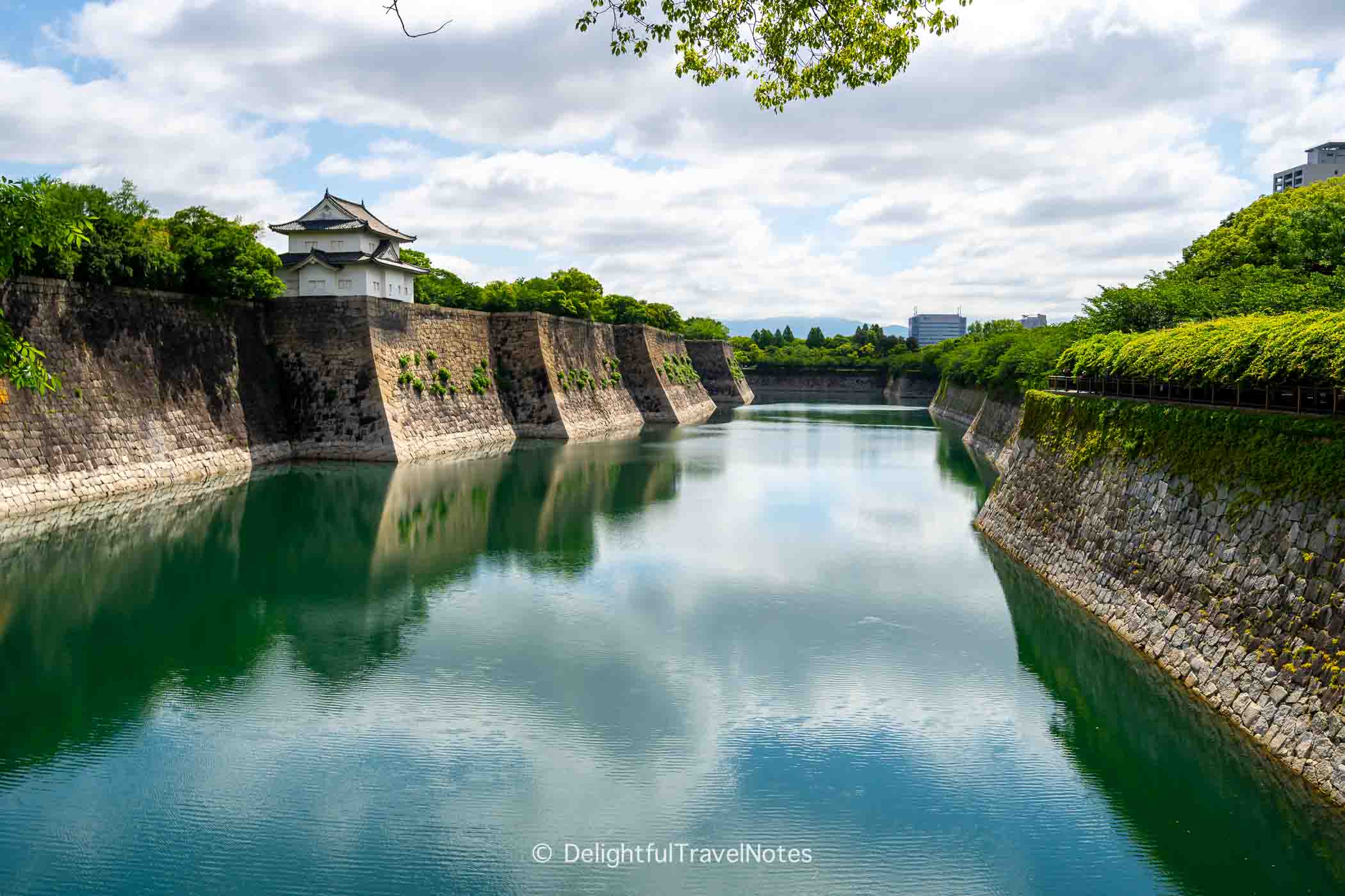 Osaka Castle outer moat.