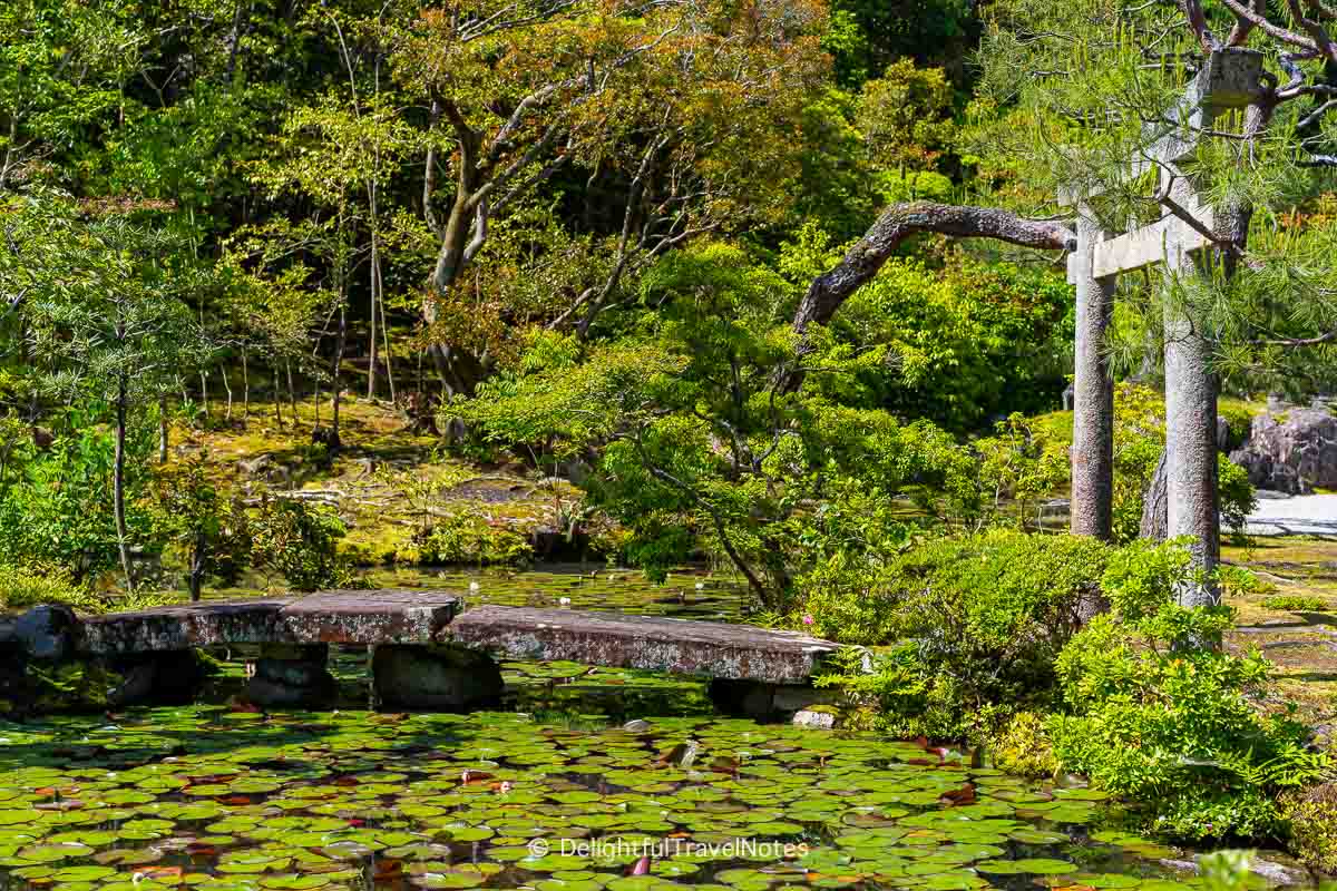 the pond garden in Konchi-in temple in Kyoto.