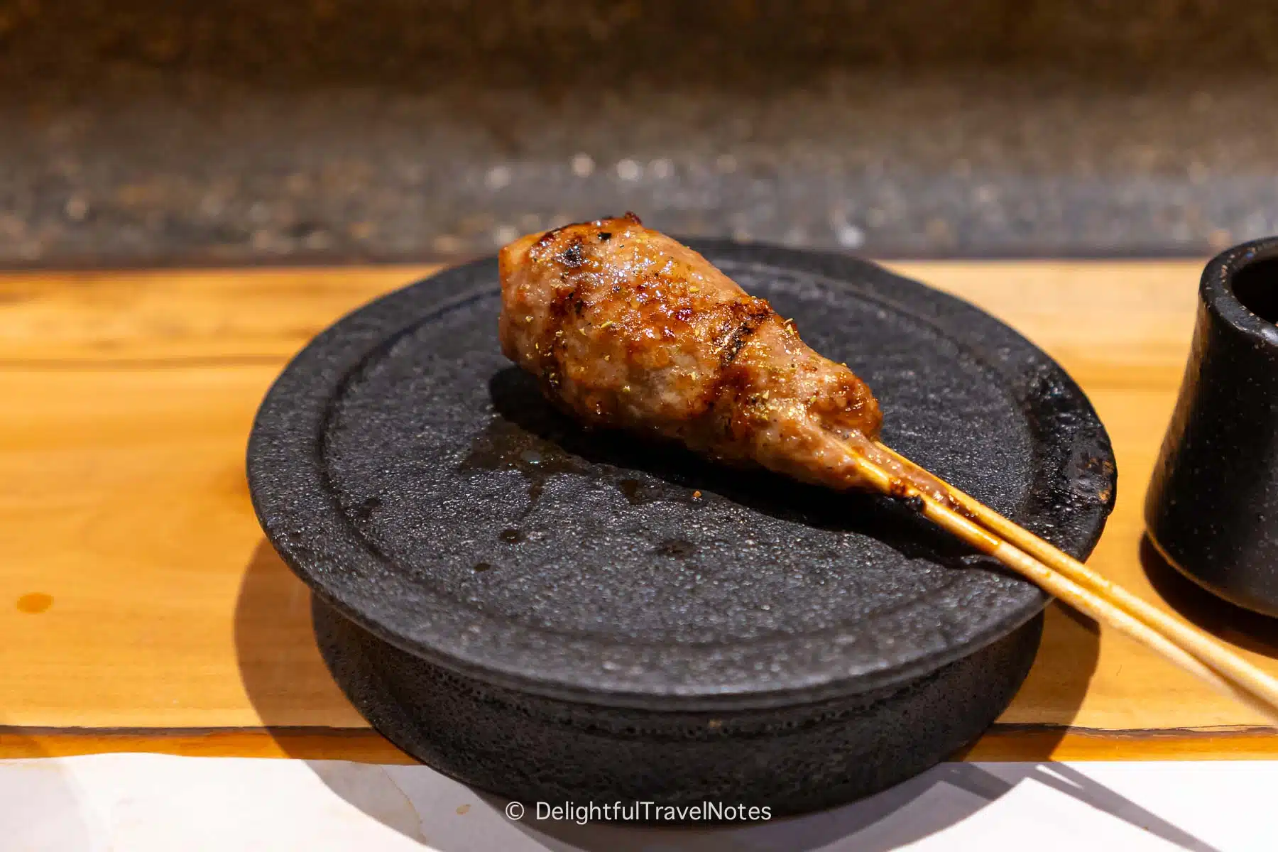 Tsukune at Yakitori Taimatsu in Osaka.