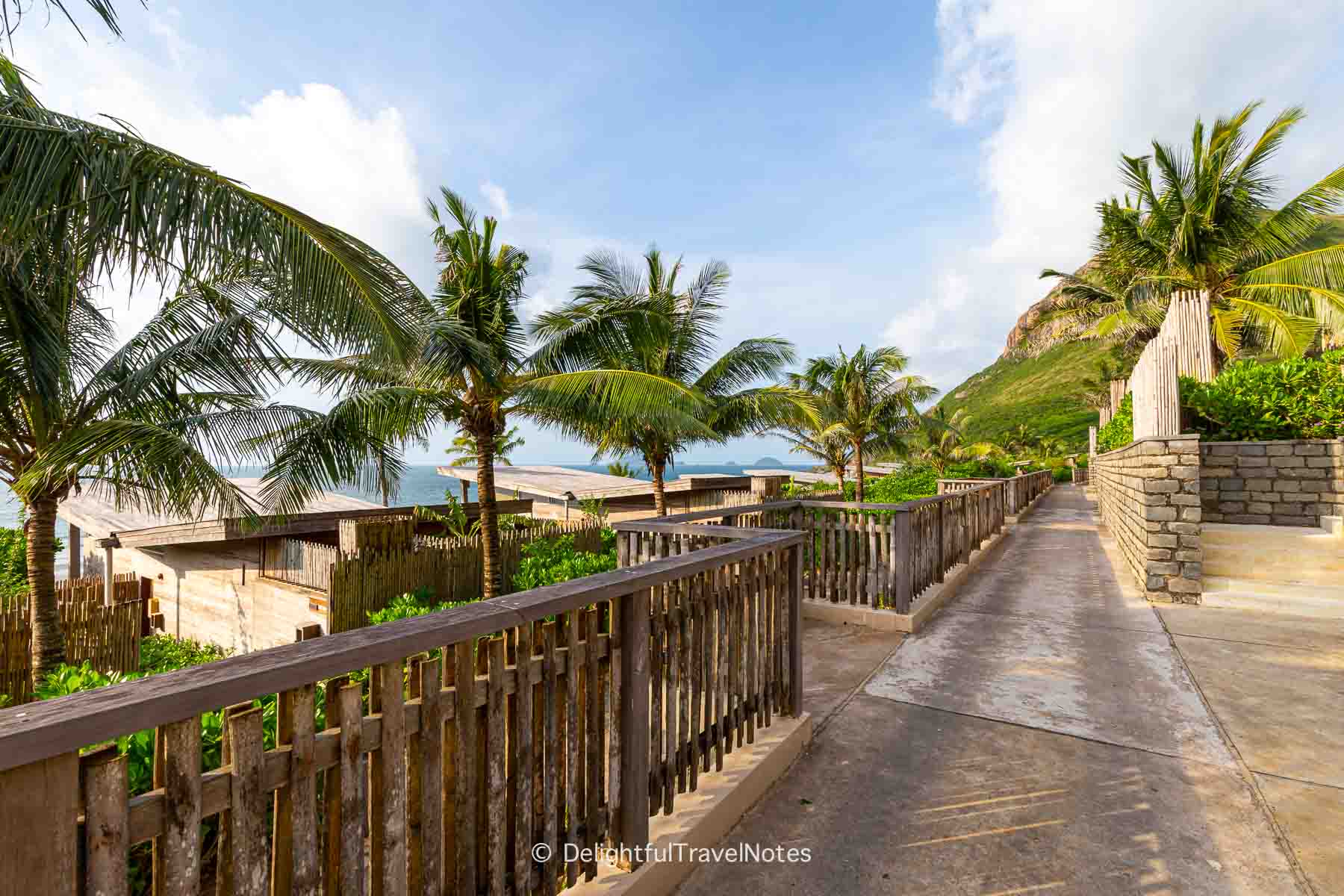 walking path inside Six Senses Con Dao.