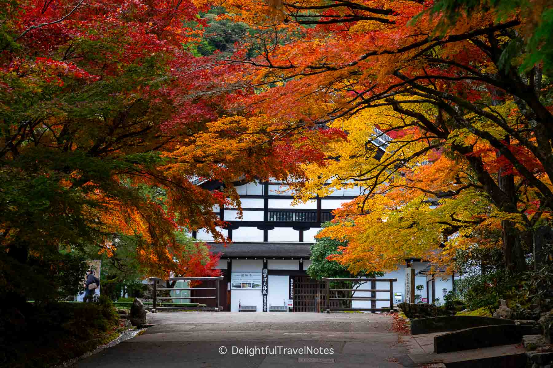 Fall colors on the grounds of Nanzen-ji in Kyoto.