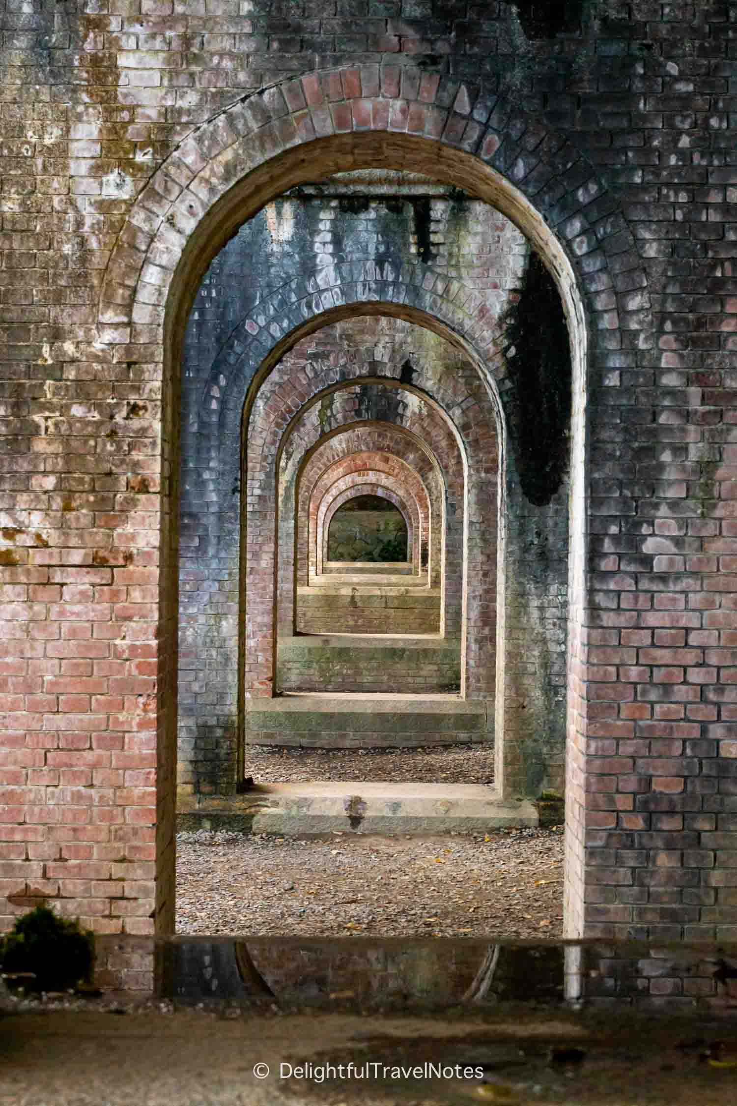 Nanzen-ji Suirokaku Aqueduct repeating arches.