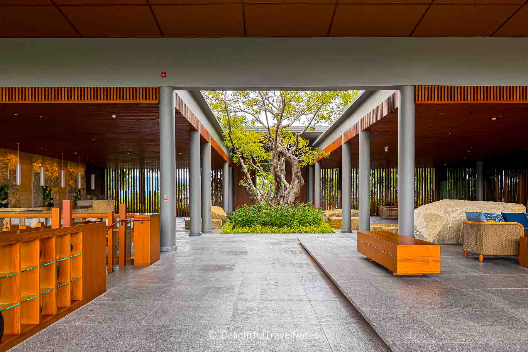 Main lobby JW Marriott Camr Ranh Bay Resort.