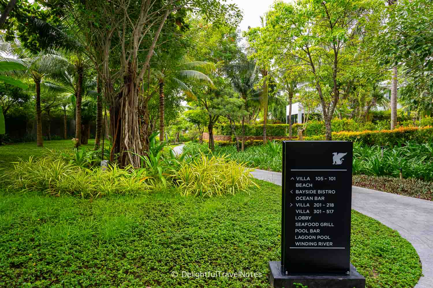 Resort grounds JW Marriott Cam Ranh Bay.